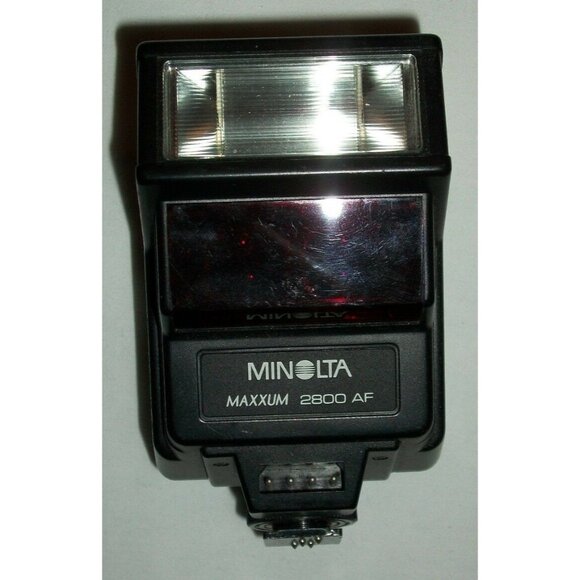 Minolta Maxxum 2800 AF Camera Flash For Vintage Photography Enthusiasts With Adj - Picture 2 of 3